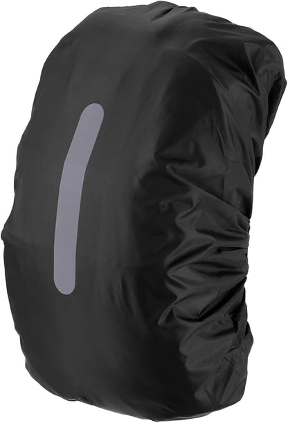 Waterproof Backpack Rain Cover Waterproof Backpack Cover, Bag Rain Cover with A Vertical Reflective Strap for Hiking/Biking/Camping/Outdoor Traveling