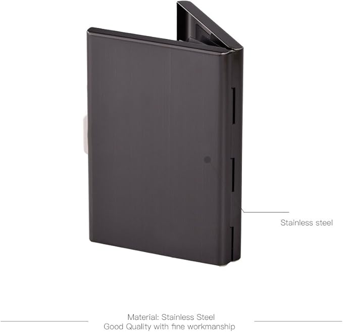 EASTNIGHTS RFID Credit Card Holder for Women and Men, Stainless Steel Credit Card Wallet for Holding Debit Card and ID Card (add 5PCS Card Slots)