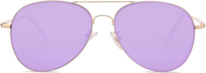 SOJOS Classic Aviator Sunglasses for Women Men Metal Frame Spring Hinges SJ1030