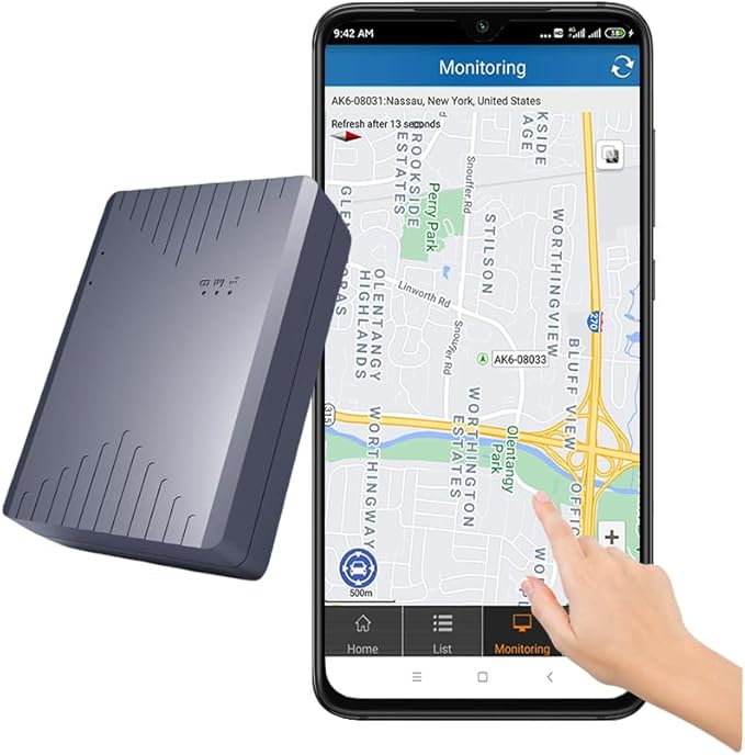 Magnetic GPS Tracker for Vehicles Tracking Devices for Cars Hidden Long Battery Life Car Tracker Device Hidden for Trailer Motorcycle Truck Fleet GPS Tracker One Month Subscription Included (5000mA)