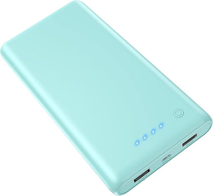 LanLuk Portable Charger Power Bank 25800mAh Huge Capacity External Battery Pack Dual Output Port with LED Status Indicator Power Bank for iPhone, Samsung Galaxy, Android Phone,Tablet & etc