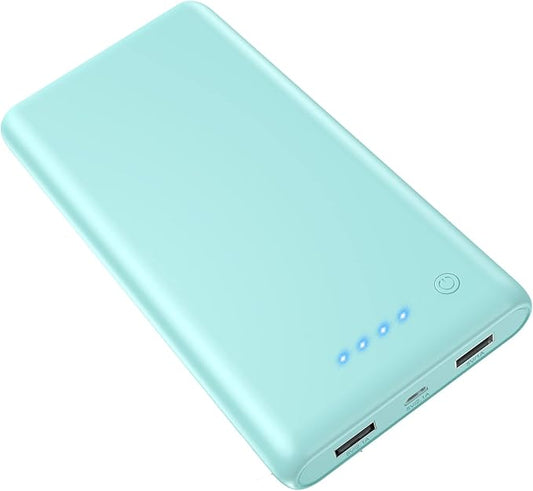 LanLuk Portable Charger Power Bank 25800mAh Huge Capacity External Battery Pack Dual Output Port with LED Status Indicator Power Bank for iPhone, Samsung Galaxy, Android Phone,Tablet & etc