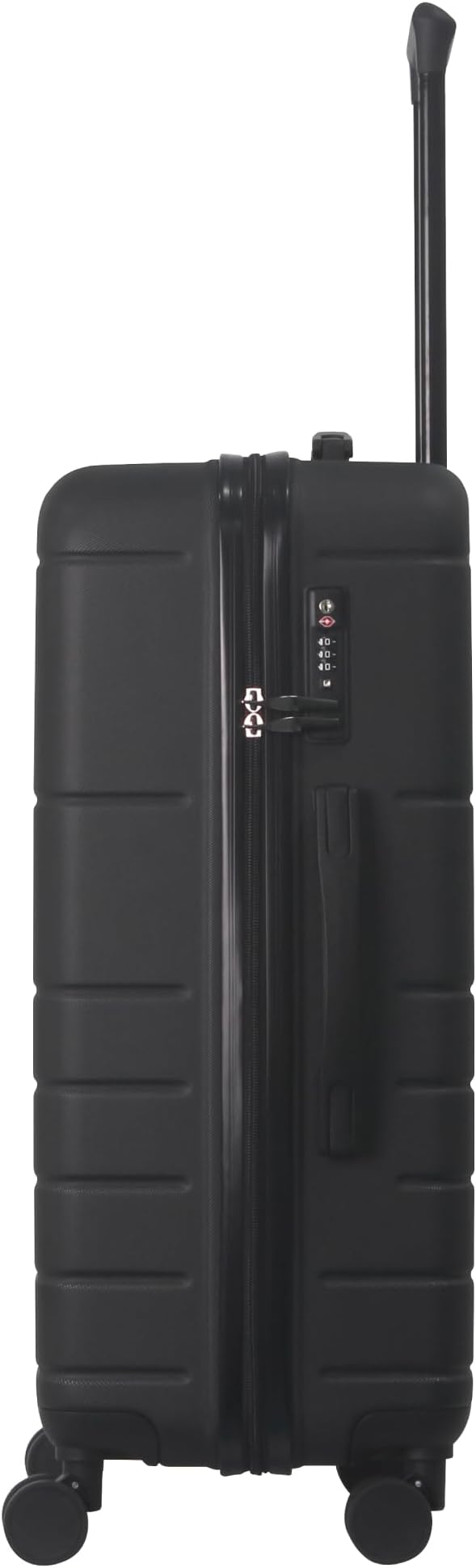 3-Piece Luggage Sets (20", 24", 28"), Suitcase with Wheels, Hardside Suitcase With Four Spinner Wheels and Scratch-Resistant Surface (ABS Hardshell, Black)