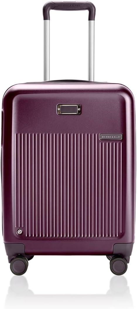 Briggs & Riley Sympatico Hardside Luggage Collection, Plum, 21" Global Carry-On, Sympatico Hardside Luggage