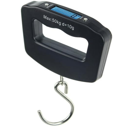 Luggage Scale Travel Digital LCD Display Luggage Weight Scale 110lb/50kg Electronic Digital Weighing for Suitcase Hanging Weight Hook