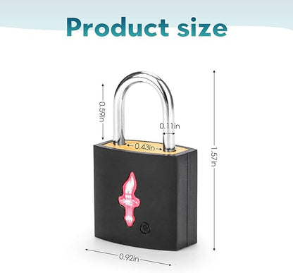 TSA Approved Locks for Luggage Set of 8 TSA Accepted Key Travel Suitcase Locks Padlock Apply to Locker Lock, Suitcase, Carry On, Backpack, Laptop Bag (Black 8 Pack)