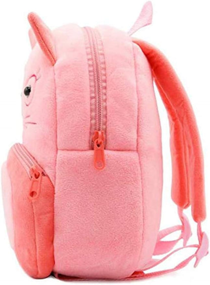 KISSOURBABY Cute Toddler Backpack Toddler Bag Plush Animal Cartoon Mini Travel Bag for Baby Girl Boy 1-4 Years(Cat)