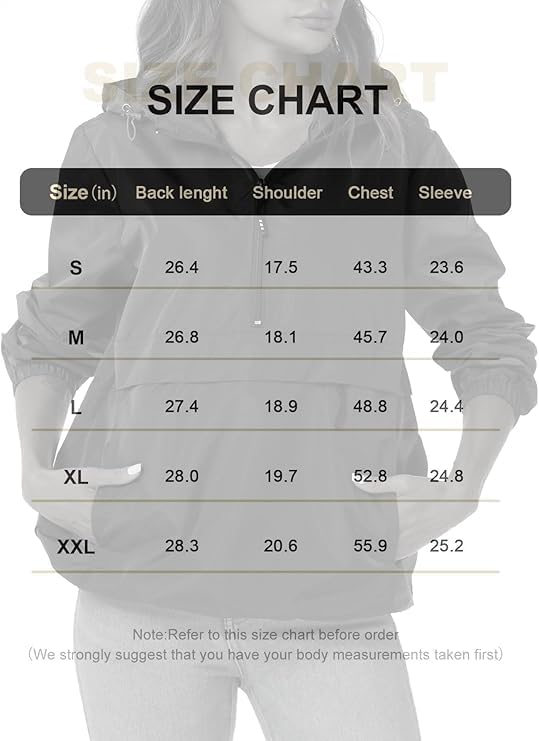 Avoogue Womens Rain Jacket with Hood,Pullover,Packable,Lightweight,Windbreaker,Waterproof,Breathable.