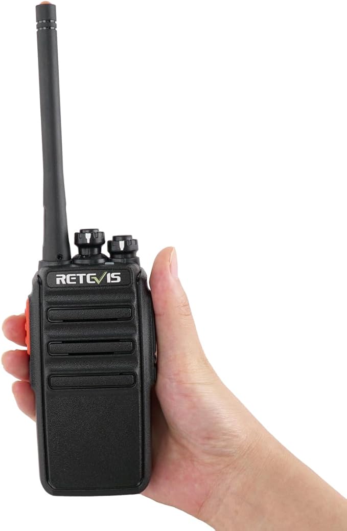 Retevis H-777S Walkie Talkies Long Range,Heavy Duty Portable FRS Two-Way Radios, Hands Free,Safe Call,Rugged Commercial 2 Way Radios with Gang Charger,for Warehouse, Churches,Jobsite(6 Pack)