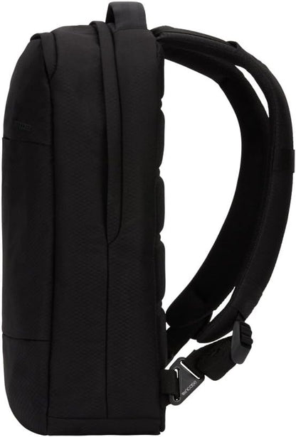 Incase Compact City Backpack with Diamond Ripstop – 18L Everyday Travel Tech Backpack and Laptop Bag for Work or School – Three Pockets, 16” Padded Laptop Sleeve, Quick Access Pocket – Black