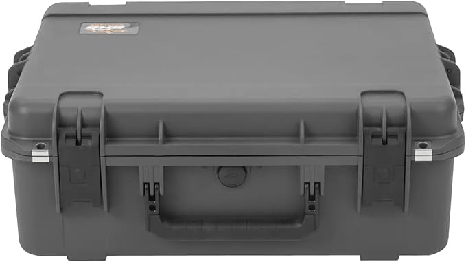 SKB Hard Protective Storage Case, Foam, Wheels for Equipment, iSeries 22" x 17" x 8", Dark Gray