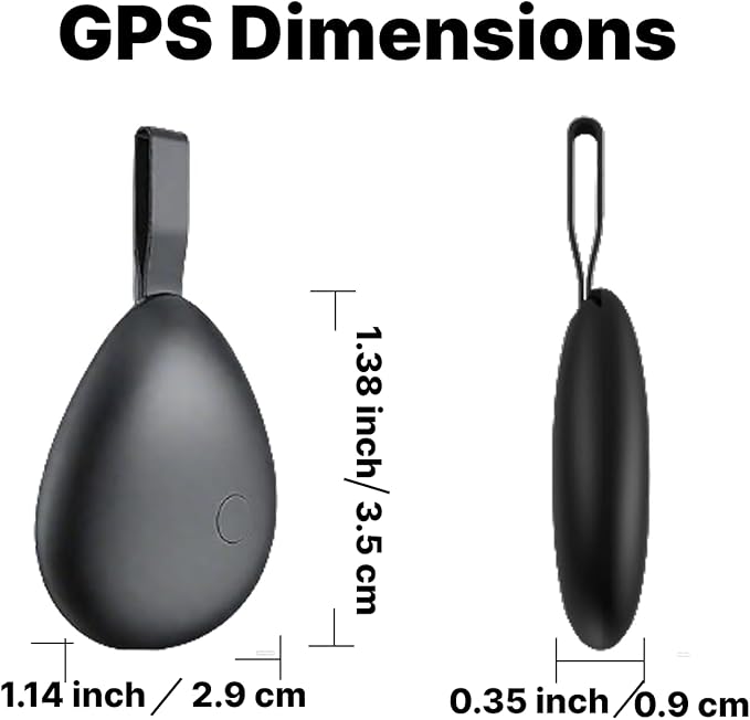 GPS Tracker for Vehicles, Mini Tracking Device for Vehicles, Car Tracker Device Hidden No Subscription Work with Find My (iOS Only), Key Finder, for Kids, Dogs, Luggage, Bag (Black and White, 4 Pack)