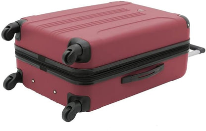 Travelers Club Chicago Hardside Expandable Spinner Luggage, Apple Butter, 5 Piece Set