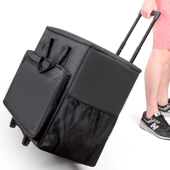 BUBM Desktop Computer Carrying Case, Padded Nylon Carry Tote Bag for Transporting Computer Tower PC Chassis, Keyboard, Cable and Mouse…