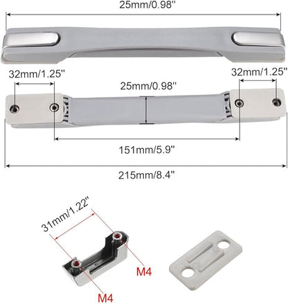 uxcell Luggage Handle, 220mm Long Strap Grip Replacement for Suitcase Case Gray