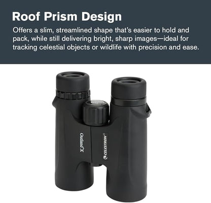 Celestron - Outland X 8x42 Binoculars – Ideal for Birding and Outdoors – 42mm Objective Lenses – Wide 7° Field of View – BaK-4 Prisms – Multi-Coated – Waterproof and Fogproof