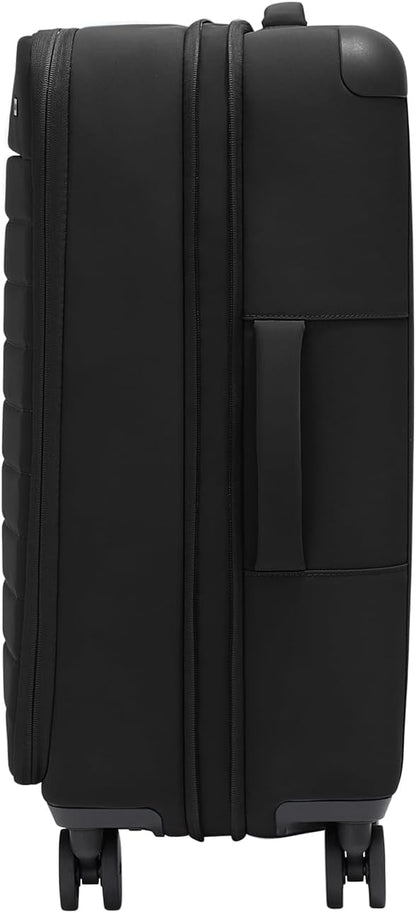 Away Softside Medium Checked Suitcase, 26 Inch Lightweight, Expandable Luggage For Men & Women, Durable Nylon Exterior, TSA Approved Lock, Ideal For Trips 1-2 Weeks, Jet Black