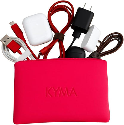 Essentials & Travel Pouch – Waterproof Cosmetic Case for Toiletries, Skincare, Beach Essentials, Tech Accessories & Everyday Organization - Lightweight, Durable, Easy-to-Clean, Makeup Bag, Organizer