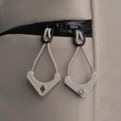 WANDRD Worryless™ Locking Zipper Pullers - Secure Your Travel Essentials - Zipper Locks for Travel Gear (Yuma Tan)