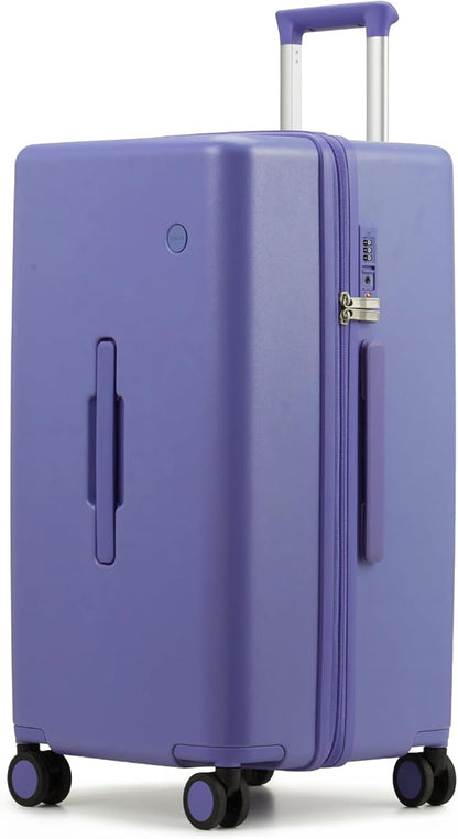mixi 26'' Max Trunk Luggage Large Checked Luggage PC Hard Shell Rolling Travel Suitcases with Spinner Wheels & TSA Lock, Dreamy Purple