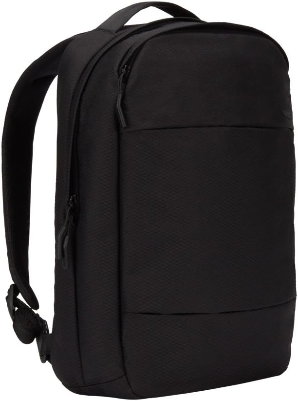 Incase Compact City Backpack with Diamond Ripstop – 18L Everyday Travel Tech Backpack and Laptop Bag for Work or School – Three Pockets, 16” Padded Laptop Sleeve, Quick Access Pocket – Black
