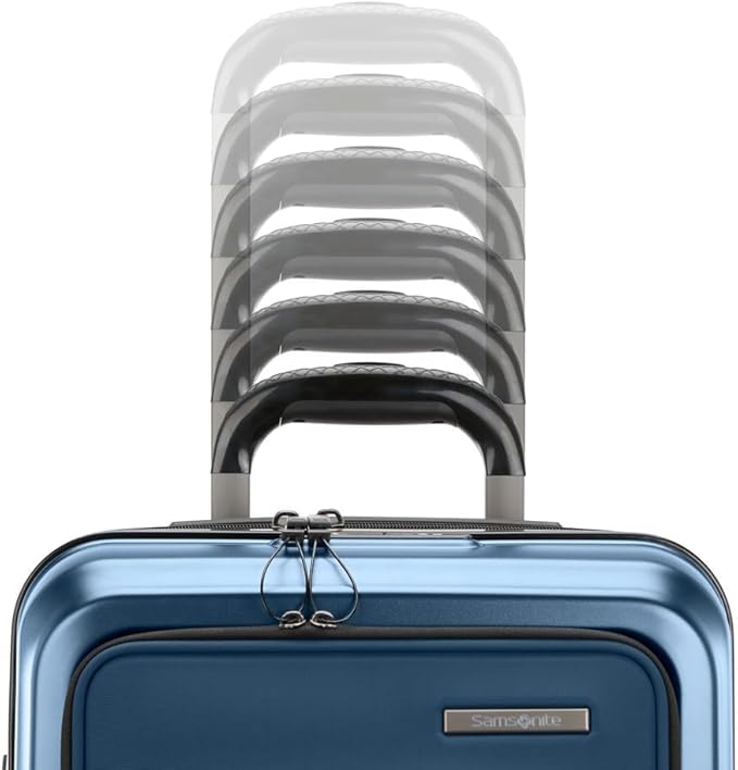 Samsonite Carry-On Pro Front Pocket Hardside Expandable 21-Inch Octiv Luggage: Durable & Impact Resistant, 360° Aero Trac Spinner Wheels, Adjustable Telescopic Handle, TSA Approved Lock - Blue