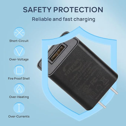 Wall Charger Cube 5V1A USB Power Supply Charging Block Universal Wall Plug Brick Portable Travel Fast Charger Power Adapter for iPhone, Samsung Galaxy, LG (Black)
