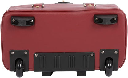 JKM & Company Rolling Laptop Bag for Women | Designer Wheeled Briefcase | Fits 13-17" Laptops | Office Travel Computer Case