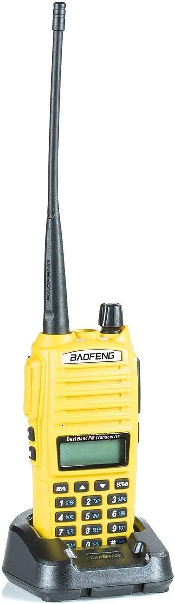 BaoFeng UV-82HP (Yellow) High Power Dual Band Radio: 136-174mhz (VHF) 400-520mhz (UHF) Amateur (Ham) Portable Two-Way