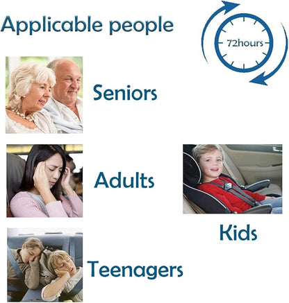 Motion Sickness Patches Behind Ear is Effective for Cruise in Adults and Kids,Travel Friendly. (10Pcs)