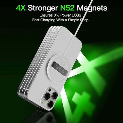 2025 Apple 2 Pack 15W Mag-Safe Charger 5FT Magnetic Wireless Charger with 20W Fast Charging Block Compatible with iPhone17/16/15/14/13/12 Series & AirPods 4/3/2/Pro/for iPhone Wireless Charger Stand