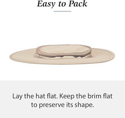 Wallaroo Hat Company Men's Summit Sun Hat – UPF 50+ Sun Protection, Wide Brim, Packable, Chin Strap and Adjustable Sizing