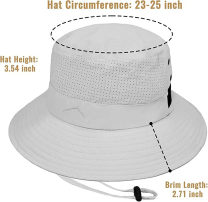 Sun Bucket Hat for Men Women Fishing Beach Safari Hats for Golf Hiking Hunting Outdoor UPF 50+