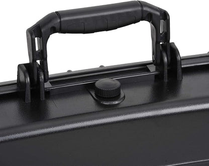 MEIJIA Portable Waterproof Protective Case,Hard Camera Case,Customized Fit Foam Inserted, Elegant Black,Fit for Camera, Equipments, Lens,Drones(Black)