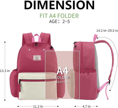 Toddler Backpack for Boys 2-5: Preschool Kindergarten 13" Daycare Backpacks Fit A4 Folder