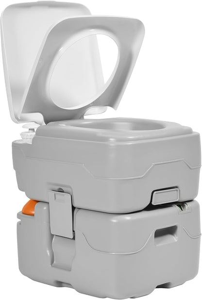 YITAMOTOR 5.8 Gal Portable Toilet for Adults, Camping Porta Potty with Hand Sprayer, Level Indicator, Carry Bag, Rotating Spout Leak-Proof for RV, Boat, Trip, Hospital, Home Indoor Outdoor