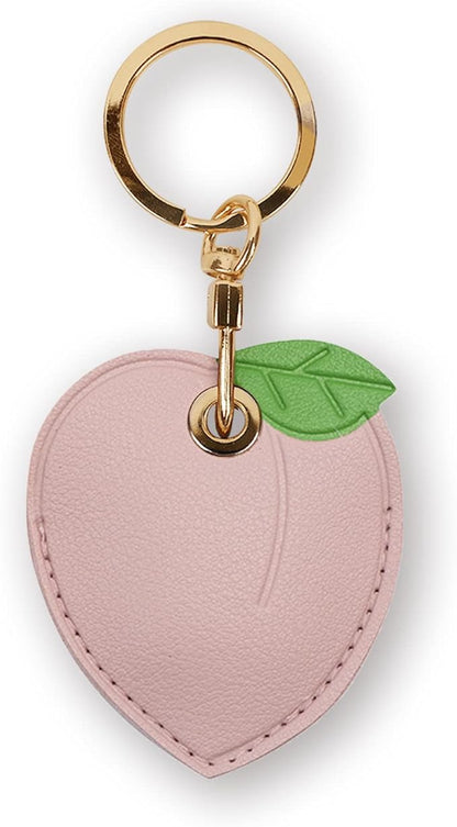 Leather Keychain Case Holder Compatible with Apple AirTag, GPS Airtag Keychain Finder Tracker with Key Ring, Anti-Scratch Protective Air Tag Cover