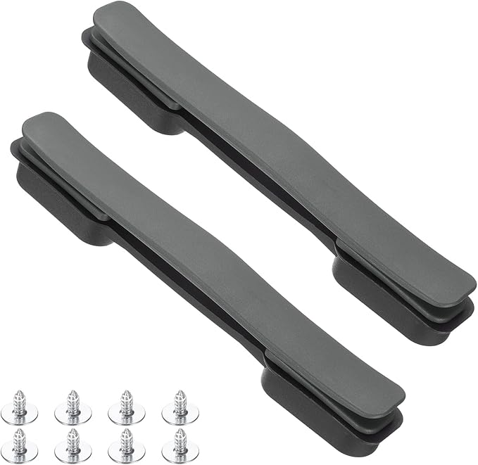 uxcell 2 Pcs Luggage Handle Replacement 8.5 Inch Suitcase Handle Carry Strap Plastic Pull Handle Grip Luggage Replacement Parts with Screws for Suitcase Box Luggage Case, Dark Grey