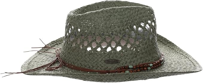 Panama Jack Drifter Sun Hat - Toyo Straw, 3 1/4" Shapeable Brim