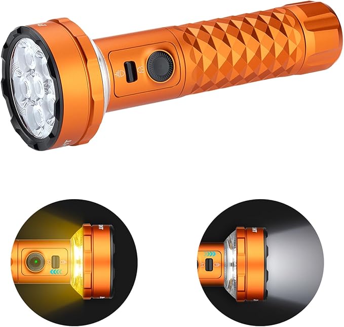 OLIGHT Prowess Rechargeable High Lumen Flashlights, 5,000lms Super Bright Flashlight with Holster, High-Efficiency USB-C Charging LED, Bidirectional Lighting