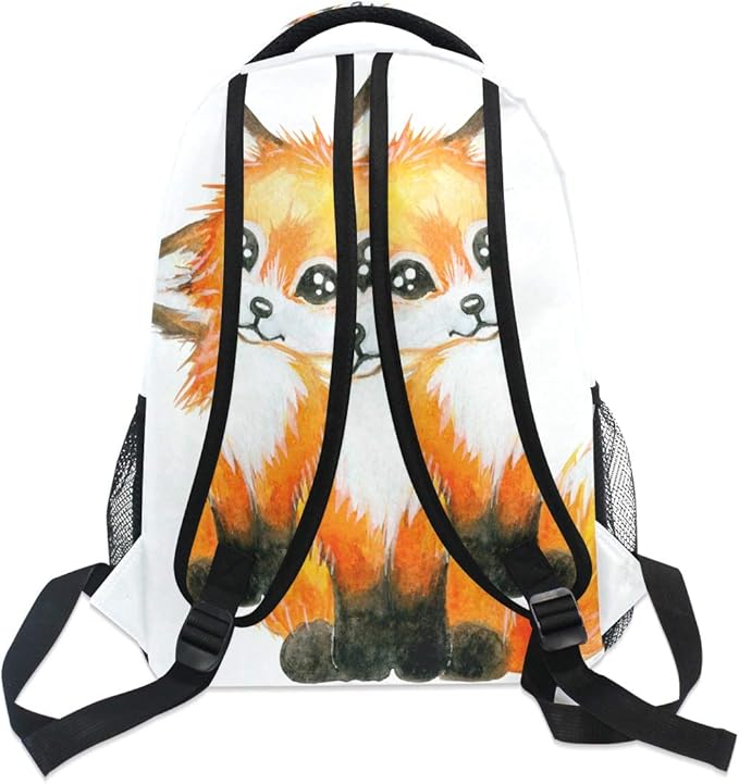 ALAZA Cute Little Fox Animal Print Large Backpack Personalized Laptop iPad Tablet Travel School Bag with Multiple Pockets
