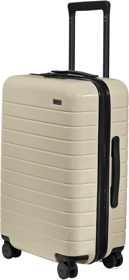 Away Bigger Carry-On Luggage, Lightweight Hardside Large Suitcase with Spinner Wheels, TSA Lock, Airline Approved, Salt White