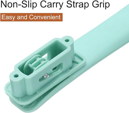 uxcell 2 Pcs Luggage Handle Replacement 8.5 Inch Suitcase Handle Carry Strap Plastic Pull Handle Grip Luggage Replacement Parts with Screws for Suitcase Box Luggage Case, Light Cyan