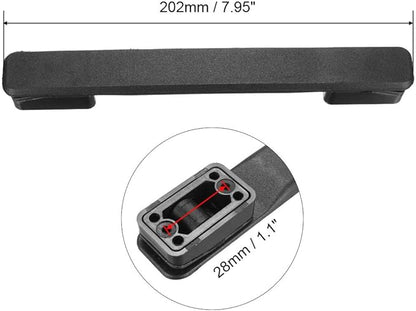 uxcell Luggage Handle, 202mm Length Strap Grip Replacement for Suitcase Case Black (Without Screws)