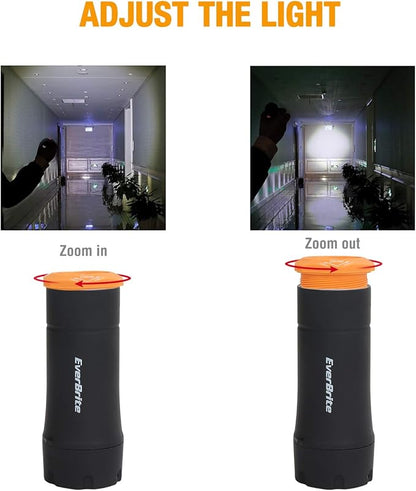 EverBrite 2-in-1 Mini Lanterns and Flashlights with 3 Modes, 2 Pack Portable Outdoor LED Zoomable Torches, Camping Essentials for Hurricane, Hiking, Night Walking, Emergency, Outdoor Christmas Lights