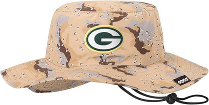 NFL Solid Team Color Logo Sport Outdoor Sun Bucket Boonie Hat