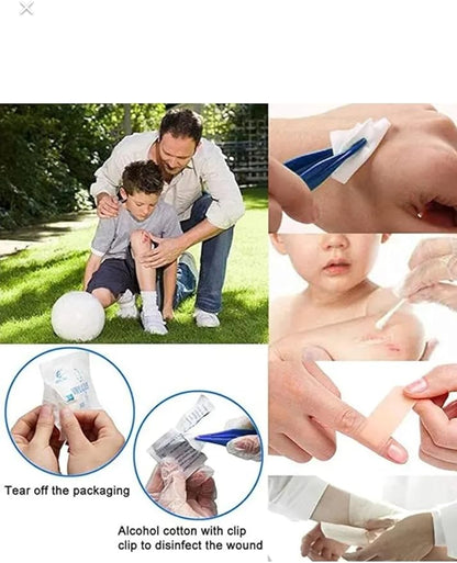 First Aid Kit, 301 Pieces, Survival Kit with Water-Resistant Case, Compact Size for Camping, Hiking, Car, Home, First aid