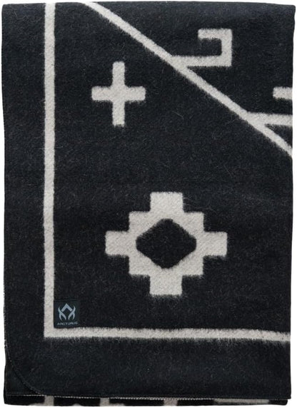 Arcturus Rainier Wool Blanket - 4.5lbs Warm, Heavy, Washable, Large | Great for Camping, Outdoors, Survival & Emergency Kits (Castle Rock)