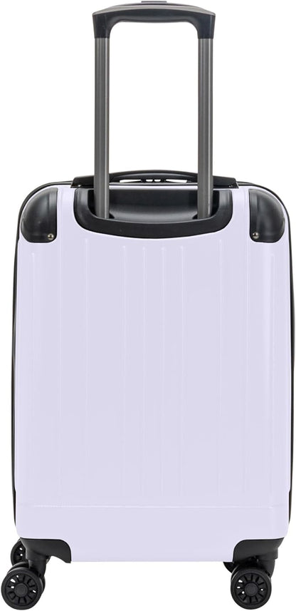 Flying Axis Collection Lightweight Hardside Expandable 8-Wheel Spinner Luggage, Lavender, 20-Inch Checked