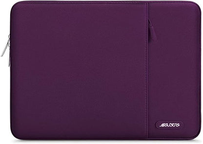 MOSISO Laptop Case 13 inch, 13 inch Laptop Sleeve Compatible with MacBook Air M4 M3 M2 M1 2025-2018 / Pro M2 M1 2025-2016, Polyester Vertical Computer Sleeve Bag with Pocket, Magenta Purple